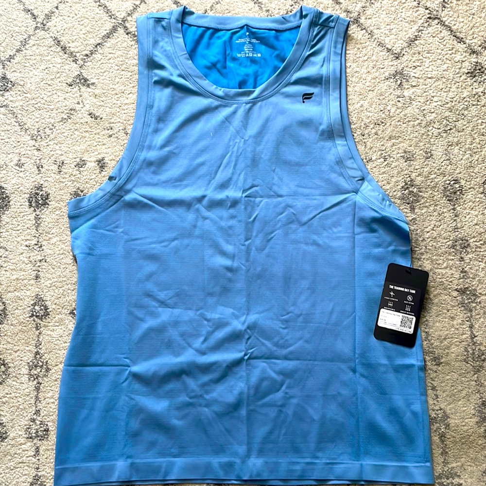 Fabletics RN 134638 Training day Tank, Surf Blue